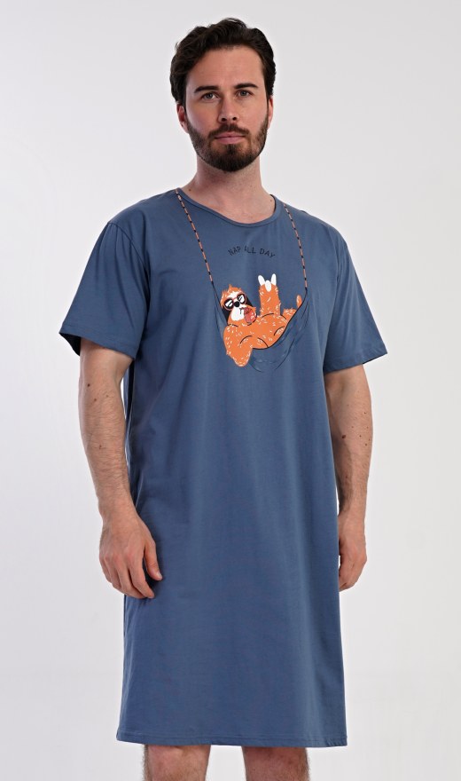 Muška noćna košulja s kratkim rukavima Pohodář - Muške noćne košulje