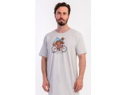 Muška noćna košulja s kratkim rukavima Medo na biciklu Muškarci - Muške noćne košulje