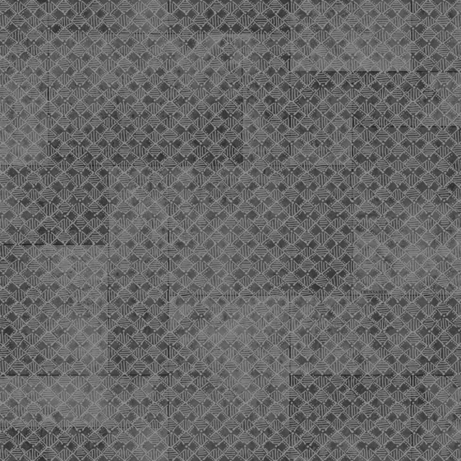 Luksuzna geometrijska flis tapeta za zid | crna | Z30341 | Ljepilo besplatno - Zambaiti Parati