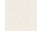 Luksuzna geometrijska flis tapeta za zid | krem | Art deco | Z30320 | Ljepilo besplatno