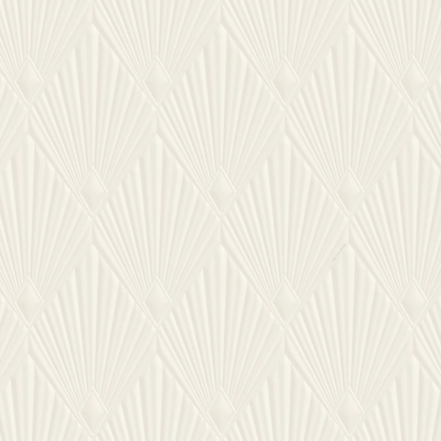 Luksuzna geometrijska flis tapeta za zid | krem | Art deco | Z30320 | Ljepilo besplatno