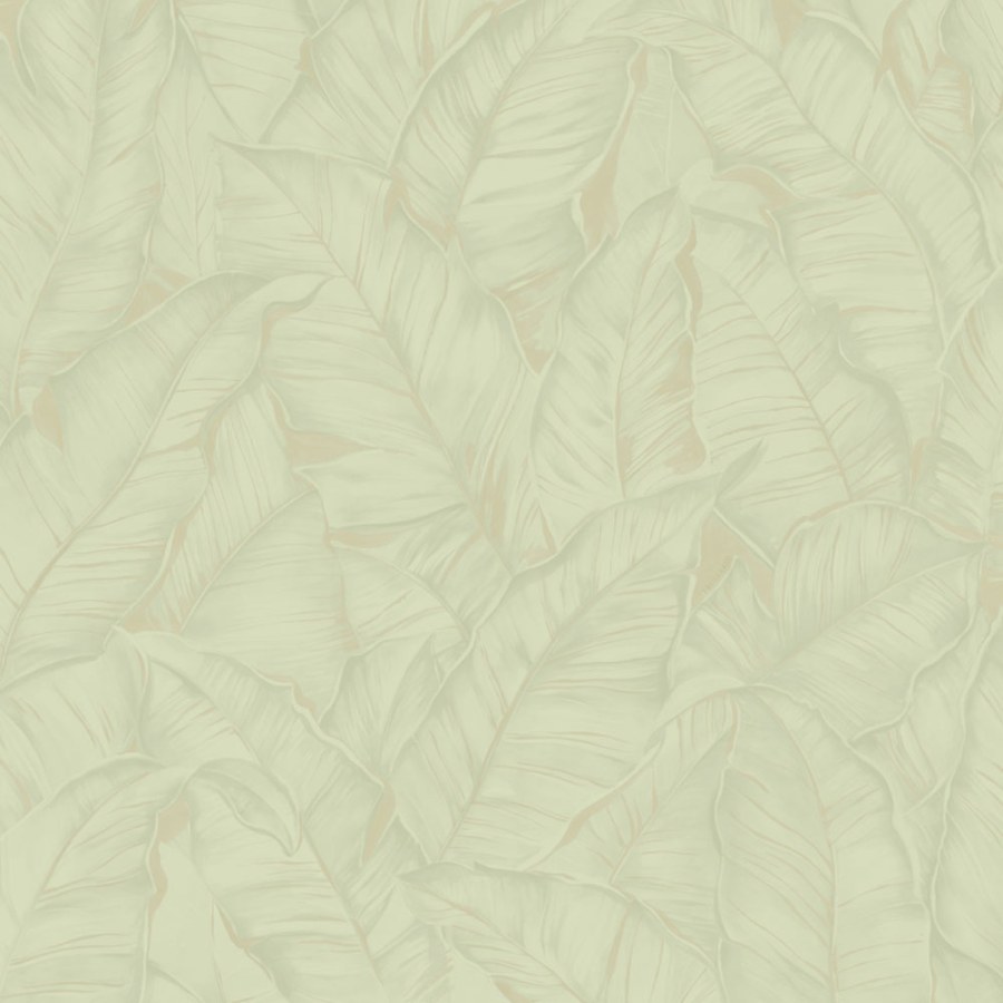 Luksuzna flis tapeta za zid | zelena | listovi | Z30309 | Ljepilo besplatno - Zambaiti Parati