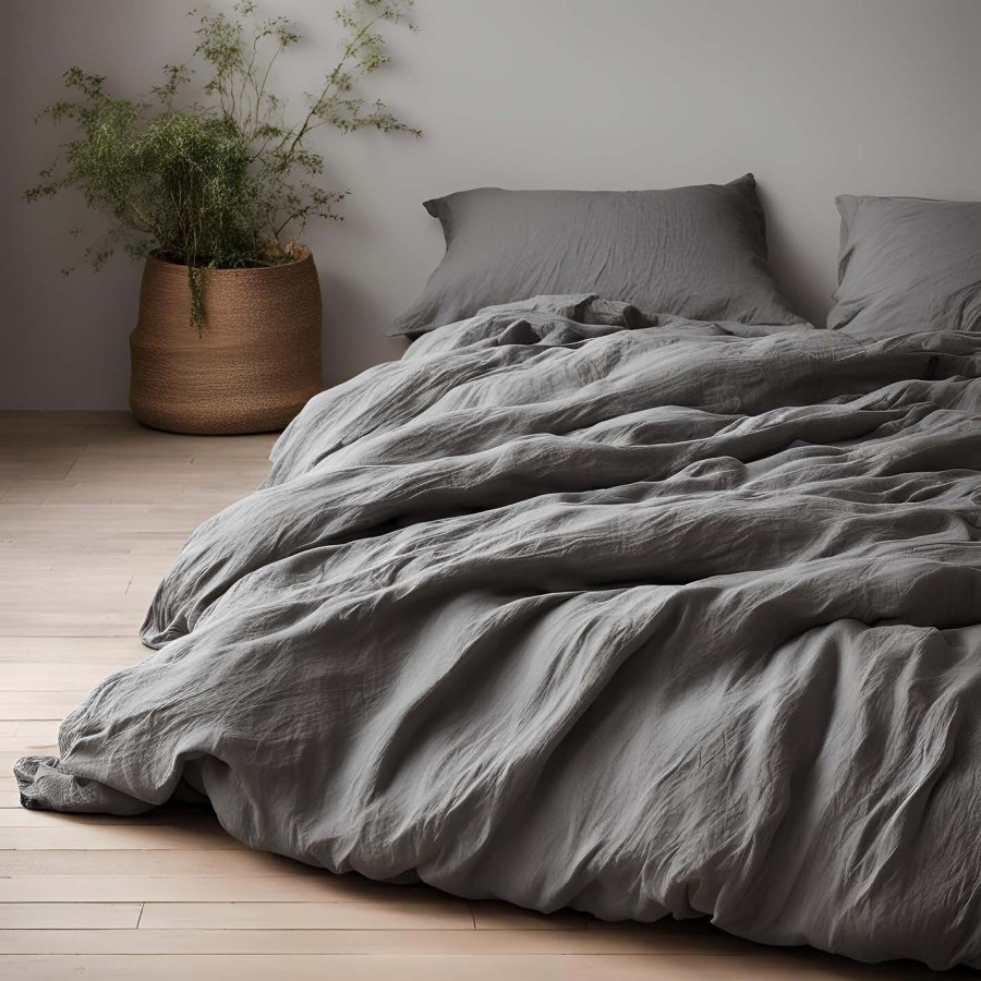 Posteljina muslin Siva 140x200, 70x90 cm - Luksuzna posteljina