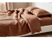 Luksuzna posteljina - Posteljina muslin Smeđa 140x200, 70x90 cm Posteljina muslin Smeđa 140x200, 70x90 cm