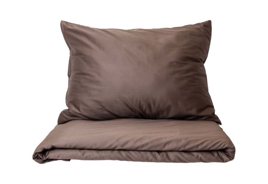 Posteljina pamučni saten Choco 140x200, 70x90 cm - Luksuzna posteljina