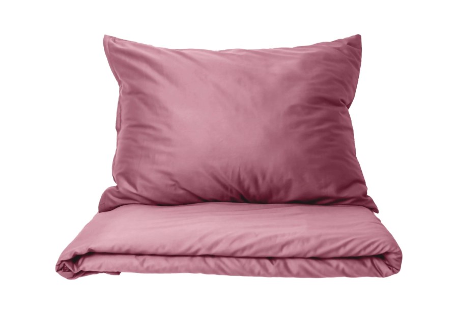 Posteljina pamučni saten Dusty rose 140x200, 70x90 cm - Luksuzna posteljina