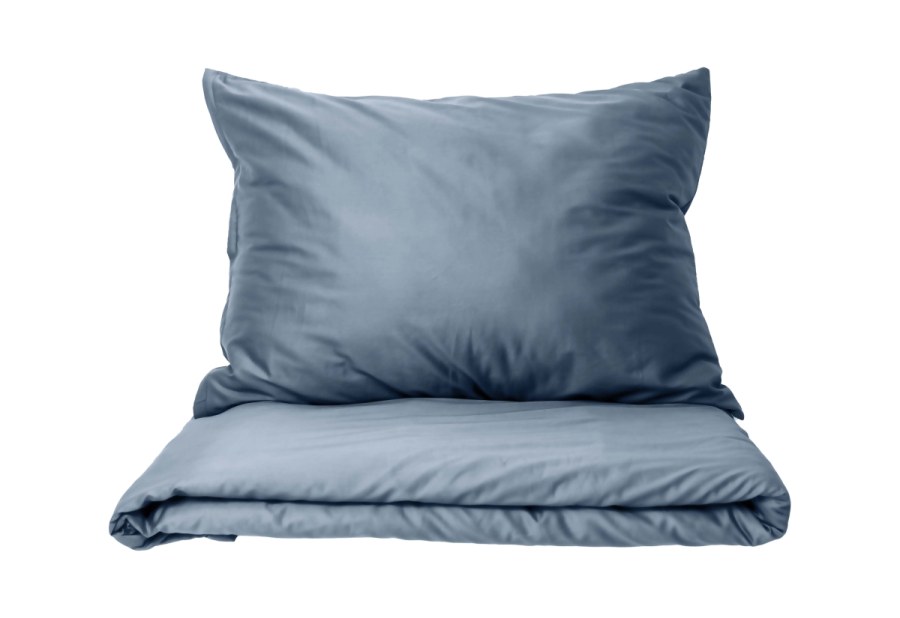 Posteljina pamučni saten Light blue 140x200, 70x90 cm - Luksuzna posteljina