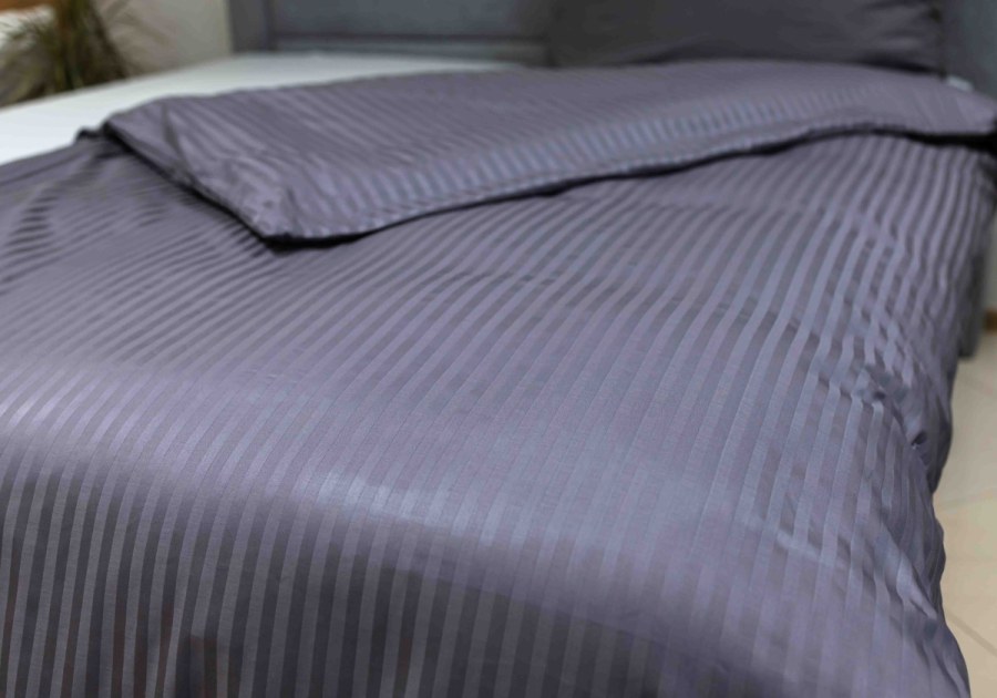 Posteljina damast Titanium grey 140x220, 70x90 cm