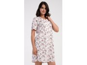 Ženska noćna košulja s kratkim rukavima Ruža Žene - Ženske noćne spavaćice - Prevelike ženske spavaćice