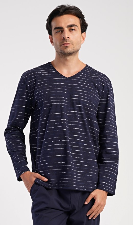 Muška pidžama duga Bart - Muške pidžame s dugim rukavima