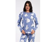 Ženska duga pidžama Pingvin i medo