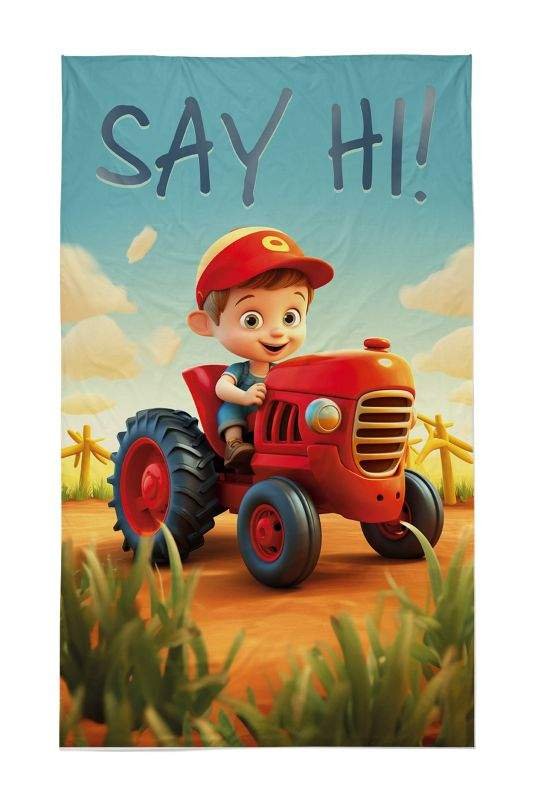 DETEXPOL Dječji ručnik Farmer Pamuk - Frotir, 50/30 cm - Ručnik 50x30 cm