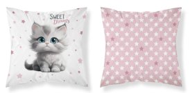 DETEXPOL Navlaka za jastučić Mačić sweet dreams Pamuk, 40/40 cm Jastučići - pokrivači za jastuke