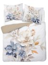 DETEXPOL Francuska posteljina 3D Cvjetovi na bijelom micro Poliester - mikrovlakno, 220/200, 2x70/80 cm