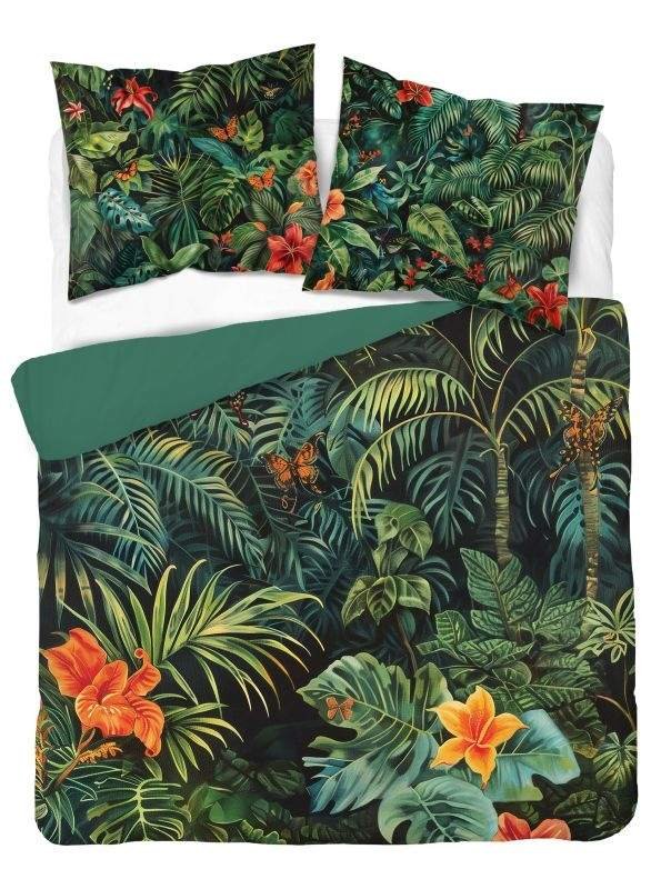 DETEXPOL Francuska posteljina 3D Tropski vrt micro Poliester - mikrovlákno, 220/200, 2x70/80 cm - Posteljina foto print
