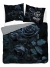 DETEXPOL Francuska posteljina 3D Crne ruže micro Poliester - mikrovlákno, 220/200, 2x70/80 cm