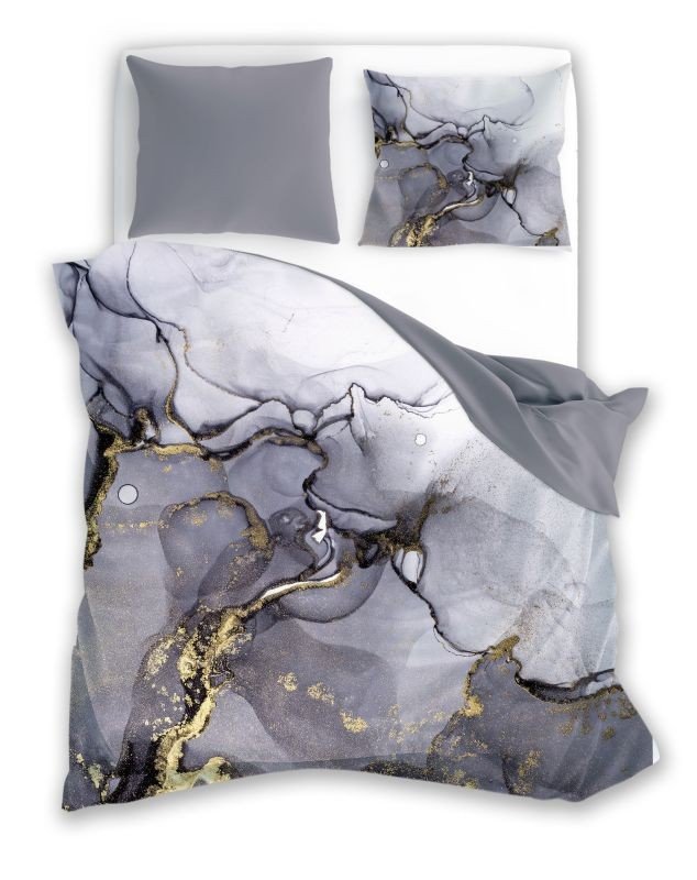 Posteljina klasičan uzorak - FARO Posteljina pamučni saten Mineral Grey Pamuk - Saten, 140/200, 70/90 cm FARO Posteljina pamučni saten Mineral Grey Pamuk - Saten, 140/200, 70/90 cm - Posteljina klasičan uzorak