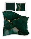 FARO Posteljina pamučni saten Mineral Green Pamuk - Saten, 140/200, 70/90 cm Posteljina klasičan uzorak