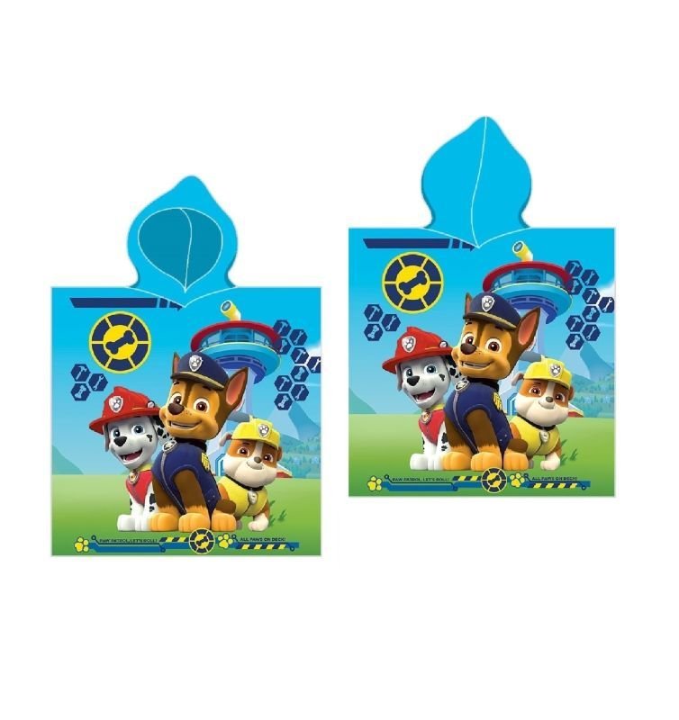 FARO Pončo Paw Patrol ekipa micro Poliester - mikrovlákno, 50/100 - ponchos
