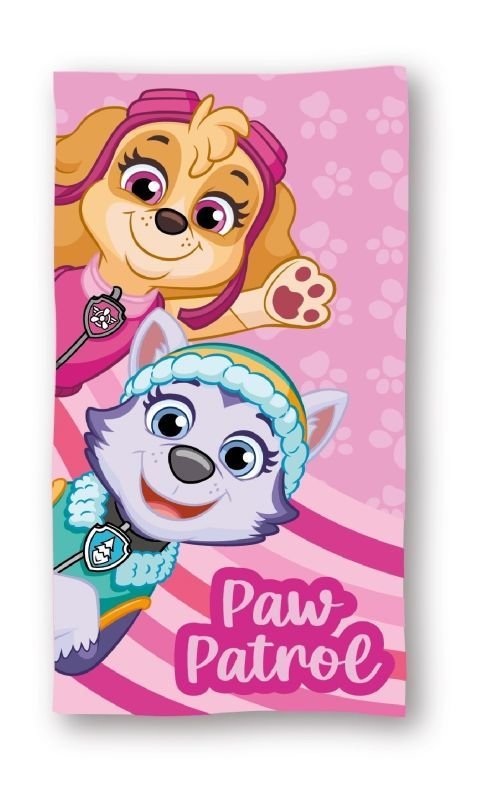 FARO Ručnik Micro Paw Patrol Skye i Everest Poliester, 70/140 cm