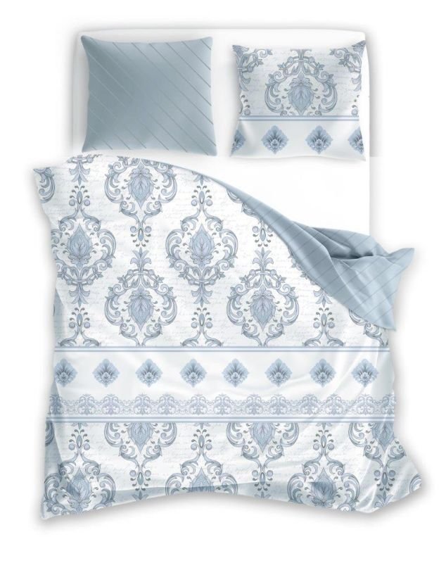 FARO Francuska posteljina pamučni saten Ornament Pamuk - Saten, 220/200, 2x70/80 cm - Posteljina klasičan uzorak