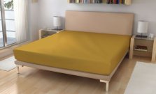 Polášek Jersey plahta senf žuta Pamuk 150g/m2, 180/200 cm