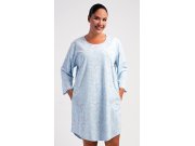 Ženska kućna haljina s tročetvrt rukavima Lauren Žene - Ženske noćne spavaćice - Prevelike ženske spavaćice