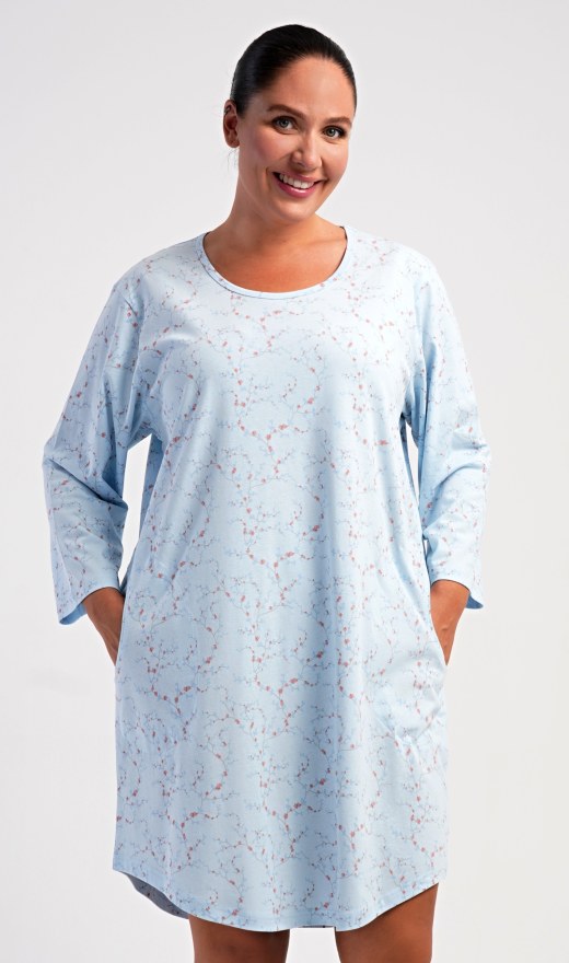 Ženska kućna haljina s tročetvrt rukavima Lauren