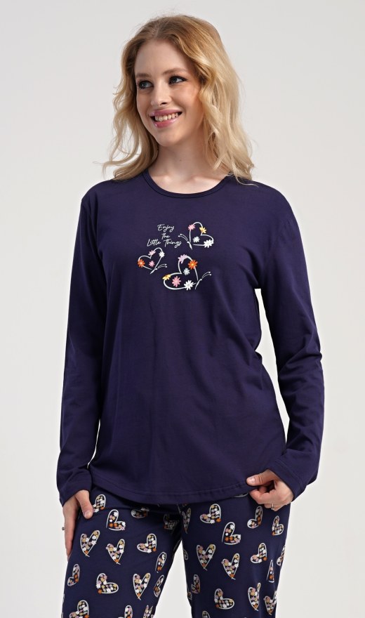 Ženska duga pidžama Sarah - Ženske pidžame s dugim rukavima