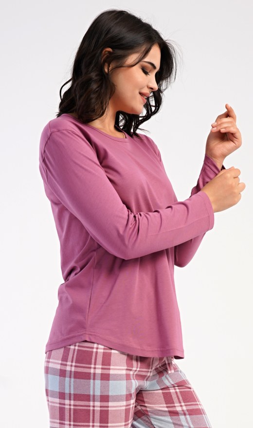 Duga ženska pidžama Dominica - Ženske pidžame s dugim rukavima