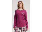 Ženska duga pidžama Andrea Žene - Ženska pidžama - Ženske pidžame s dugim rukavima