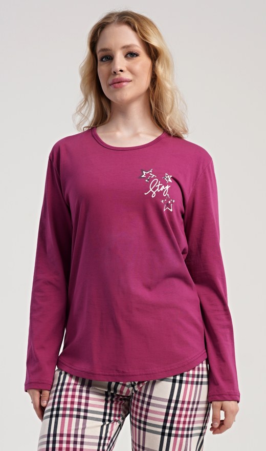 Ženska duga pidžama Andrea - Ženske pidžame s dugim rukavima