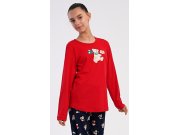 Dječja pidžama duga Medo sa šalom Djeca - Djevojke - Djevojačke pidžame - Djevojačke pidžame s dugim rukavima