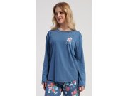 Ženska duga pidžama Tracy Žene - Ženska pidžama - Prevelike ženske pidžame - Prevelike ženske pidžame s dugim rukavima