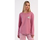 Ženska pidžama duga Mačka s šalom Žene - Ženska pidžama - Ženske pidžame s dugim rukavima