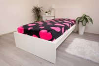 JERRY FABRICS Plahta od mikroplyša Srce Poliester, 90/200 cm