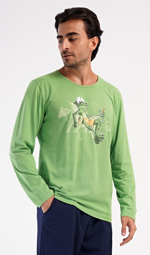 Muška pidžama duga No stress - Muške pidžame s dugim rukavima