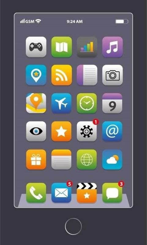 DETEXPOL Dječji ručnik Telefon Grey Pamuk - Frotir, 50/30 cm - Ručnik 50x30 cm