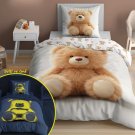 DETEXPOL Posteljina Medvjedić svijetleća Pamuk, 140/200, 70/80 cm Posteljina za mlade