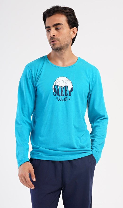 Muška pidžama duga Sleep - Muške pidžame s dugim rukavima