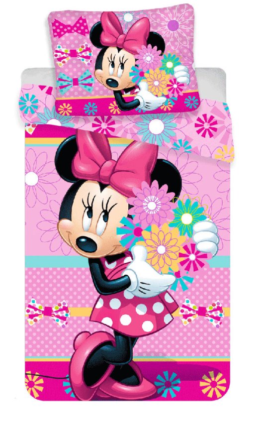 Posteljina Minnie Bows and flowers 140/200 - Posteljina sa licencijom