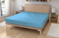 Frotirna plahta EXKLUSIVE Nebesko plava 90/200 Plahte - Frotir 90x200