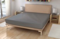 Polášek Frotir plahta Srednje siva Pamuk, Poliamid, 220g/m, 180/200 cm Plahte - Frotir 180x200