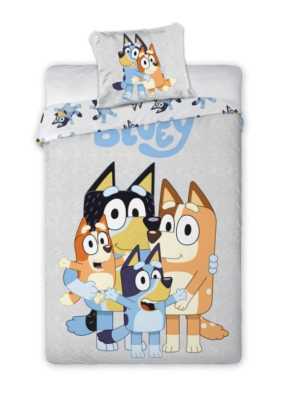 FARO posteljina Bluey siva Pamuk, 140/200, 70/90 cm
