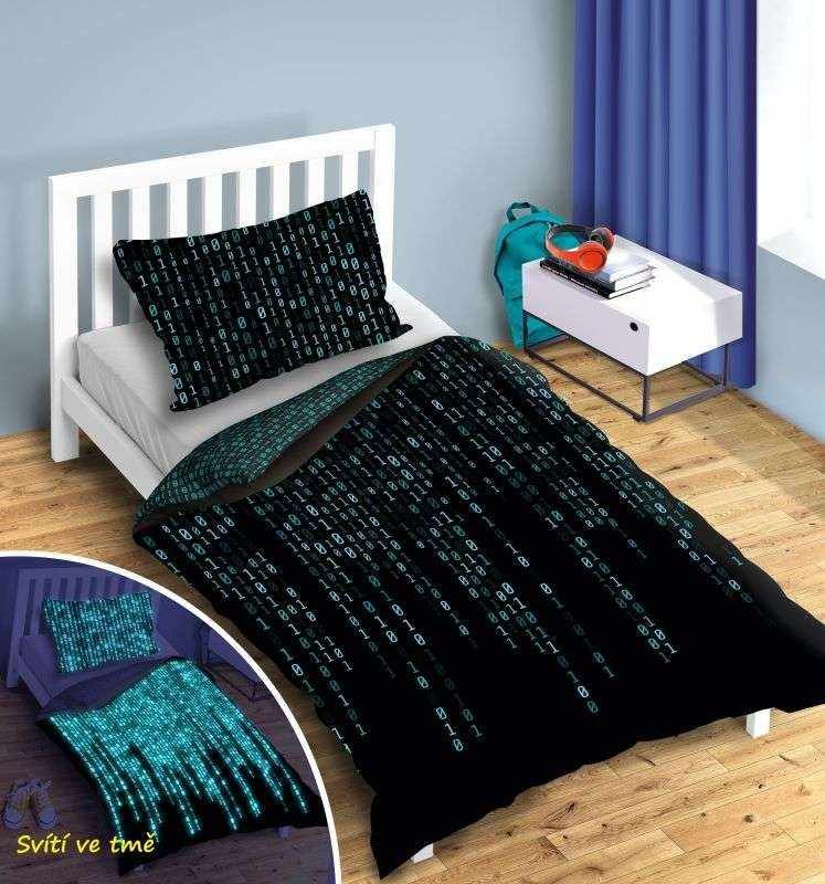 FARO Posteljina Matrix svijetleća Pamuk, 140/200, 70/90 cm - Posteljina za mlade