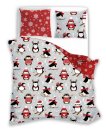 FARO Božićna posteljina Scandic 076 Pingvini Pamuk, 140/200, 70/90 cm Dječji posteljina bez licencije