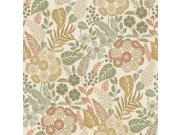 Na skladištu - Flis tapeta za zid bež cvijeće A76602 | Ljepilo gratis Flis tapeta za zid bež cvijeće A76602 | Ljepilo gratis