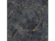 Flis tapeta za zid crno-zlatni mramor A78003 | Ljepilo gratis