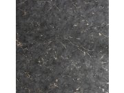 Flis tapeta za zid crno-zlatna štuk mramor 125063 | Ljepilo gratis