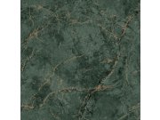 Flis tapeta za zid zeleno-zlatni mramor A78002 | Ljepilo gratis Na skladištu